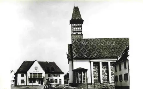 AK / Ansichtskarte Bennwihr Bennweier Ribeauville 68 Haut-Rhin Eglise et Hotel de Ville