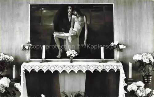 AK / Ansichtskarte Bennwihr Bennweier Ribeauville 68 Haut-Rhin Autel de la Sainte Vierge Tableau de Rovarino