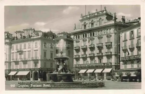 AK / Ansichtskarte LUGANO Lago di Lugano TI Fontana Bossi 