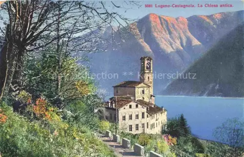 AK / Ansichtskarte LUGANO Lago di Lugano TI Castagnola la Chiesa antica 
