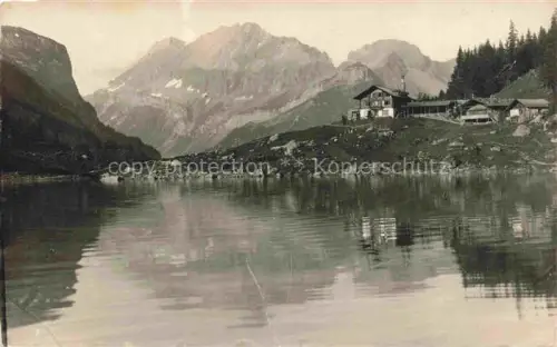 AK / Ansichtskarte Oeschinensee oeschinensee 1578m Muerren BE Hotel Gross Lohner