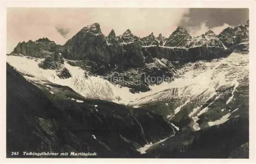 AK / Ansichtskarte Tschingelhoerner 3576m Muerren BE Martinsloch Gletscher 