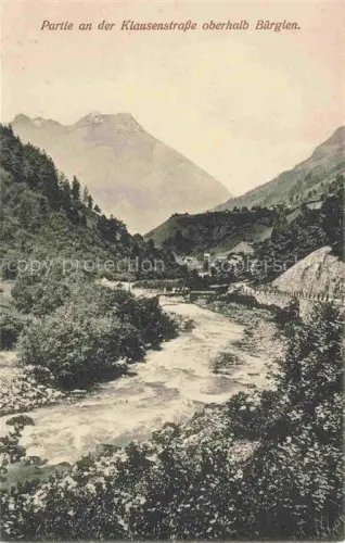 AK / Ansichtskarte Klausenstrasse UR Oberhalb Buerglen 