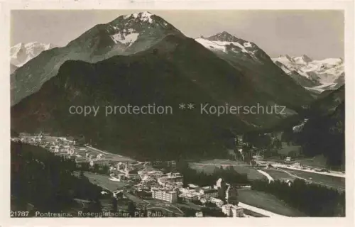 AK / Ansichtskarte Pontresina GR Roseggletscher Palue