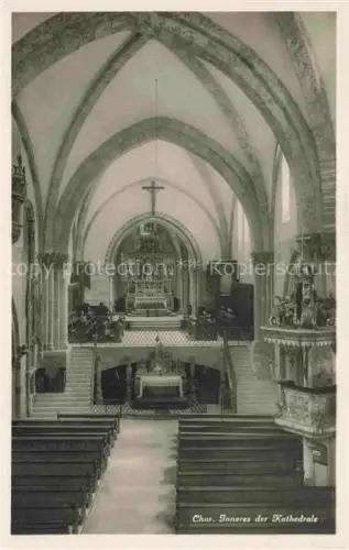 AK / Ansichtskarte CHUR Coire GR Inneres Kathedrale 