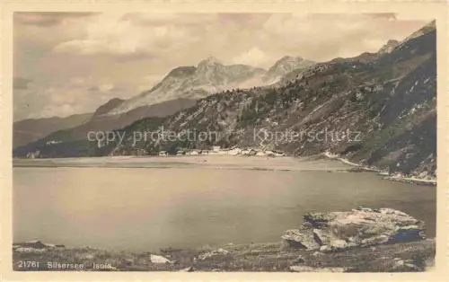 AK / Ansichtskarte Silsersee Silser-See Sils Baselgia Engadin Maloja GR Isola