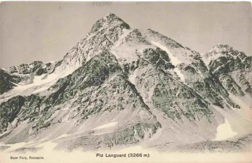 AK / Ansichtskarte Piz Languard 3262m St Moritz GR Gletscher 