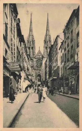 AK / Ansichtskarte Clermont-Ferrand 63 Puy-de-Dome La Cathéderale vue de la Rue des Gras