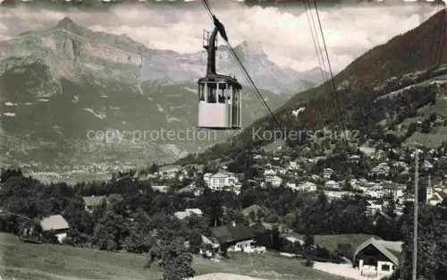 AK / Ansichtskarte Saint-Gervais-les-Bains 74 Haute-Savoie Vue générale Téléférique du Bettes