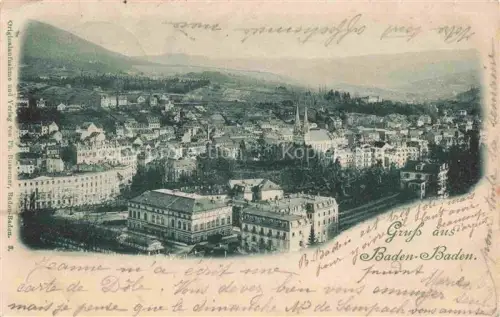 AK / Ansichtskarte BADEN-BADEN BW Stadtpanorama