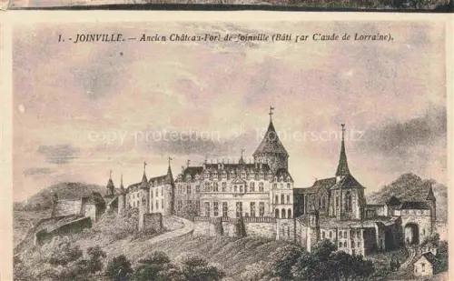 AK / Ansichtskarte Joinville  Nogent-sur-Marne 94 Val-de-Marne Ancien Château Fort Dessin Kuenstlerkarte