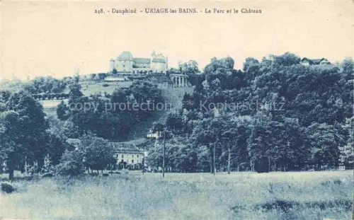 AK / Ansichtskarte Uriage-les-Bains GRENOBLE 38 Isere Le parc et le château