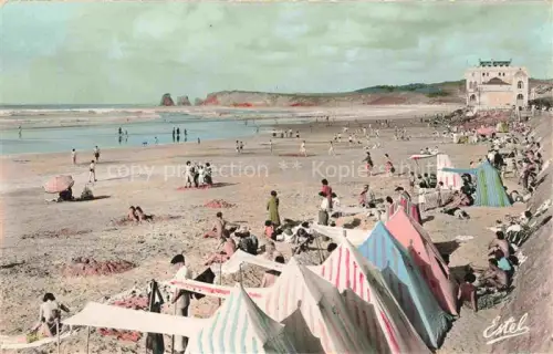 AK / Ansichtskarte HENDAYE 64 Pyrenees-Atlantiques La plage Casino et les deux jumeaux
