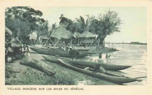 AK / Ansichtskarte Senegal Village indigène sur les rives du Sénégal