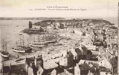AK / Ansichtskarte St-Servan-sur-Mer SAINT-SERVAN-SUR-MER 35 Ille-et-Vilaine Vue vers Solidor prise du clocher de l'église