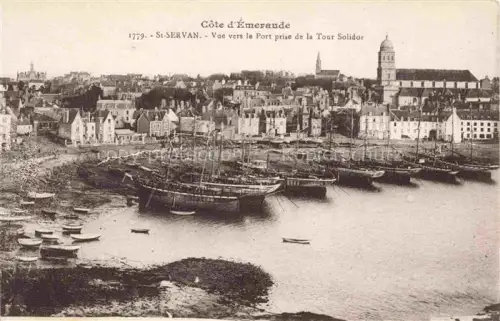 AK / Ansichtskarte St-Servan-sur-Mer SAINT-SERVAN-SUR-MER 35 Ille-et-Vilaine Vue vers le port prise de la Tour Solidor