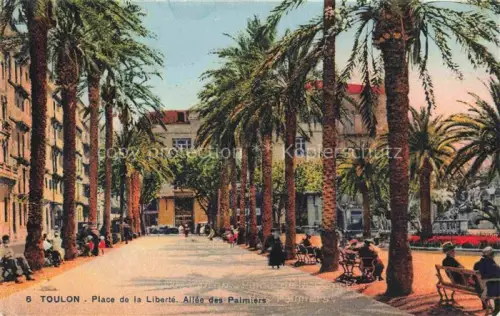 AK / Ansichtskarte TOULON -SUR-MER 83 Var Place de la Liberté Allée des Palmiers