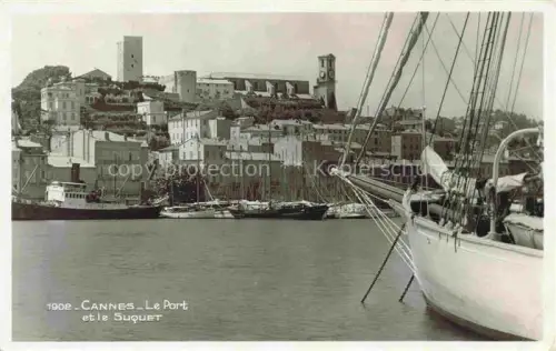 AK / Ansichtskarte CANNES 06 Alpes-Maritimes Le port et le Suquet Voilier