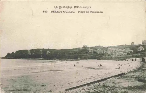 AK / Ansichtskarte PERROS-GUIREC Lannion 22 Cotes-d Armor La Plage de Trestraou