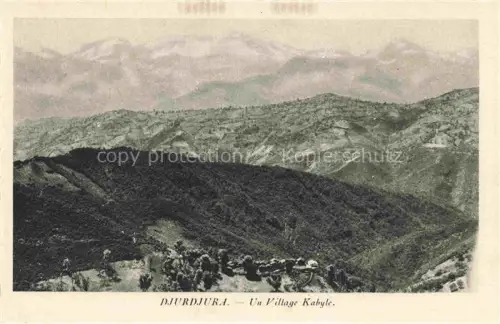 AK / Ansichtskarte Djurdjura Kabyle Algerie Un village Kayle vue panoramique Montagnes
