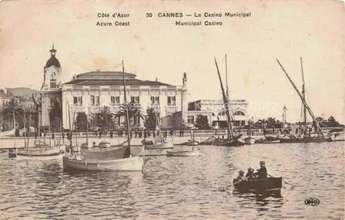 AK / Ansichtskarte CANNES 06 Alpes-Maritimes Le Casino Municpal et le port