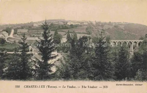 AK / Ansichtskarte Chastellux-sur-Cure Avallon 89 Yonne Vue générale et le viaduc