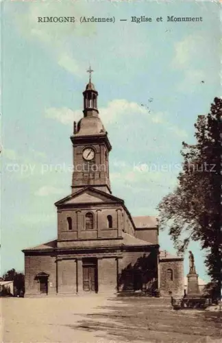 AK / Ansichtskarte Rimogne Charleville-Mezieres 08 Ardennes Eglise et Monument
