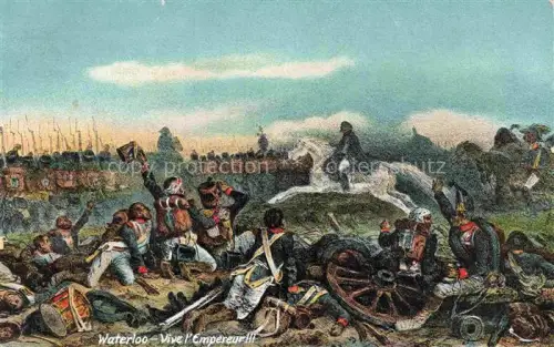AK / Ansichtskarte WATERLOO  Bruessel Brussels BRUXELLES Belgie Vive l'Empereur III Schlacht von Waterloo Kuenstlerkarte Serie 1743 II