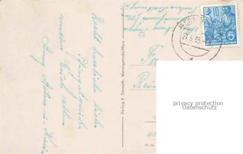 AK / Ansichtskarte Wernigerode Harz Rathaus Fachwerkbauten