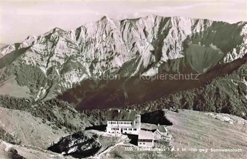 AK / Ansichtskarte Rotwandhaus 1765m Schliersee Bayern Berghaus Blick gegen Sonnwendjoch Rofangebirge