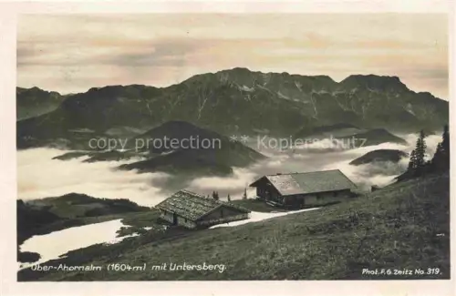 AK / Ansichtskarte BERCHTESGADEN Bayern Ober-Ahornalm Blick gegen Untersberg Berchtesgadener Alpen