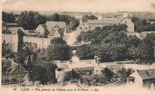 AK / Ansichtskarte CAEN 14 Vue générale du château prise de St. Pierre