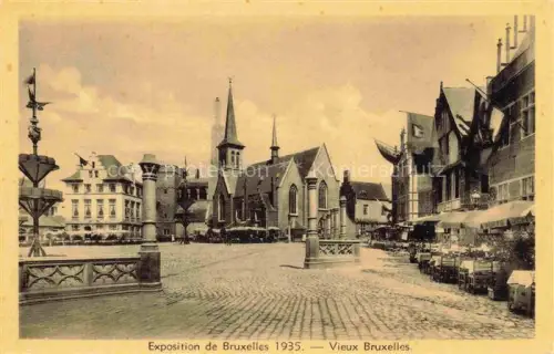 AK / Ansichtskarte BRUXELLES Bruessel Brussels Exposition de Bruxelles 1935 le Vieux Bruxelles Place des Bailles