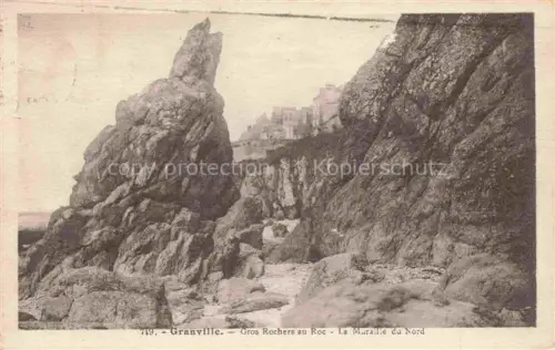 AK / Ansichtskarte GRANVILLE 50 Manche Gros Rochers au Roc La Muraille du Nord