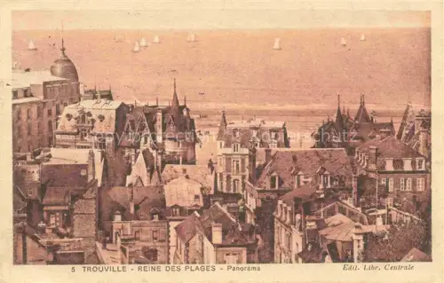 AK / Ansichtskarte TROUVILLE -SUR-MER 14 Calvados Panorama la Reine des Plages