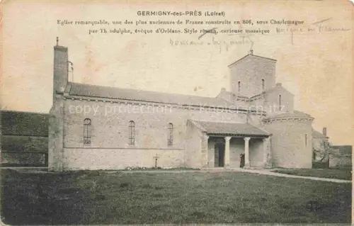 AK / Ansichtskarte Germigny-des-Pres Orleans 45 Loiret Eglise une des plus anciennes de France