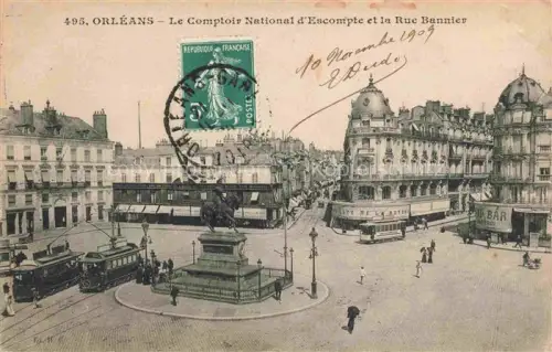 AK / Ansichtskarte ORLEANS 45 Loiret Le Comptoir National d'Escompte et la Rue Bannier