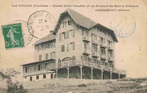 AK / Ansichtskarte Ballon d Alsace Sewen 68 Haut-Rhin Grand Hotel Stauffer et du Sommet du Ballon d'Alsace