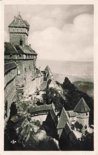 AK / Ansichtskarte Haut-Koenigsbourg Hohkoenigsburg Orschwiller 67 Bas-Rhin Les Soubassements