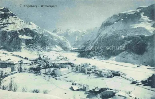 AK / Ansichtskarte Engelberg  OW Winterpanorama