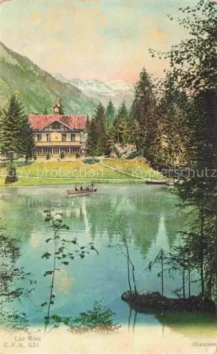 AK / Ansichtskarte Blausee-Mitholz Frutigen BE Seepartie