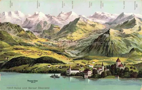 AK / Ansichtskarte SPIEZ Thunersee Niedersimmental BE und Berner Oberland