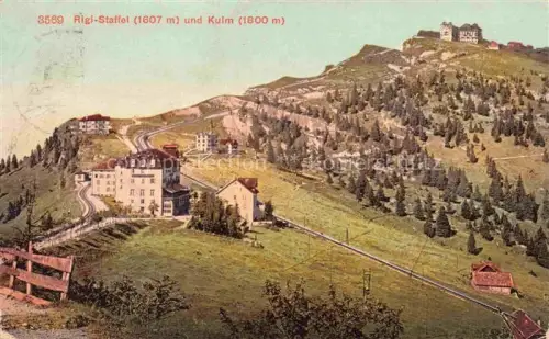 AK / Ansichtskarte RIGI-Staffel SZ Panorama mit Kulm
