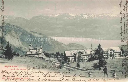 AK / Ansichtskarte RIGI-Kaltbad LU und die Alpen