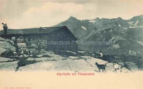 AK / Ansichtskarte Flimserstein Flims GR Alp Idylle 
