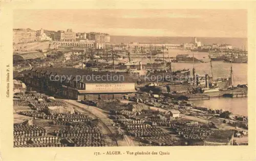 AK / Ansichtskarte ALGER  Algerie Vue generale des Quais