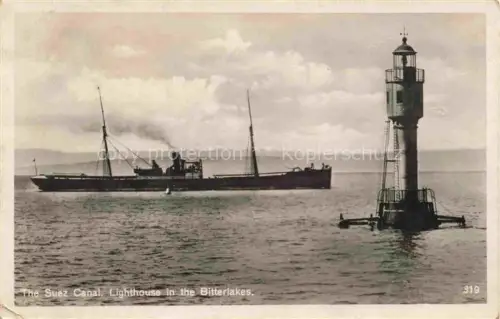 AK / Ansichtskarte SUEZ Canal de Egypt Lighthouse in the Bitterlakes