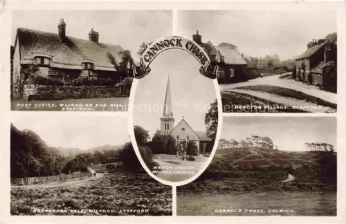 AK / Ansichtskarte Cannock Chase Staffordshire UK Post Office Stafford Brocton Village Sherbrook Vale Milford Cannock Chase Colwich
