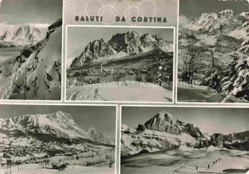 AK / Ansichtskarte Cortina d Ampezzo Veneto IT Panorama Wintersportplatz Alpen