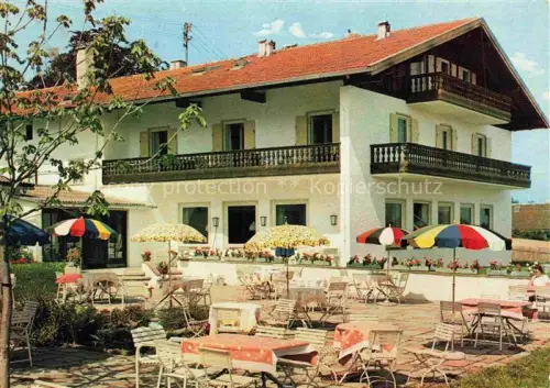 AK / Ansichtskarte Bad Kohlgrub Kurhotel Sanatorium Der Schillingshof Terrasse
